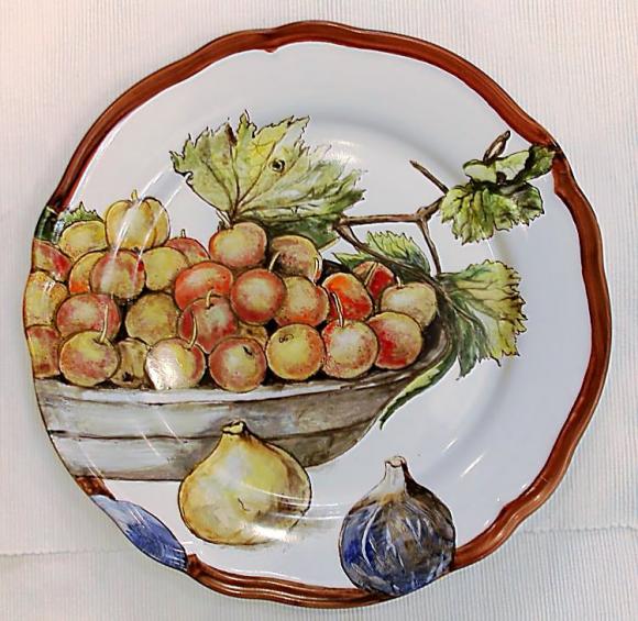 Тарелка 32 см, "Вишня и фиги" , 3000 руб.