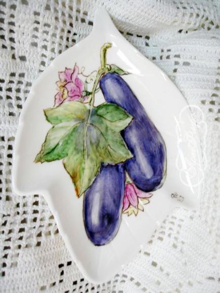 Тарелка - салатник "Вкусный баклажан", 14 см