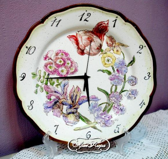 Часы "Ботанические цветы"28 см