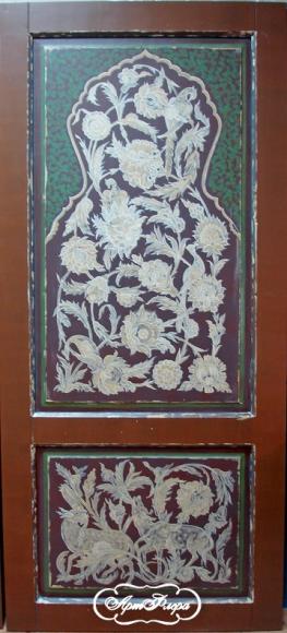 Дверь в восточном стиле "Арабеска" коричневая