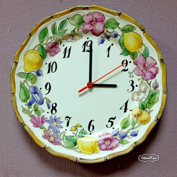 Часы " Фрукты и цветы" , 28 см