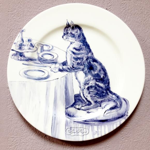 Тарелка фарфоровая из серии "Котята" , 25 см 