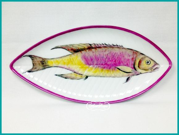 Тарелка " Рыба " № 4 , 14 х 25 см