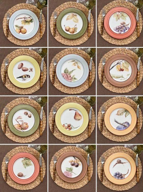 12 фарфоровых тарелок