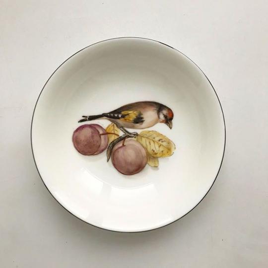 роспись посуды тарелка
