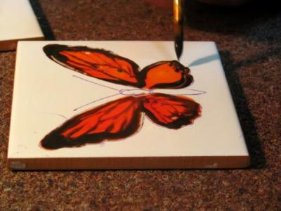 рисуем бабочку