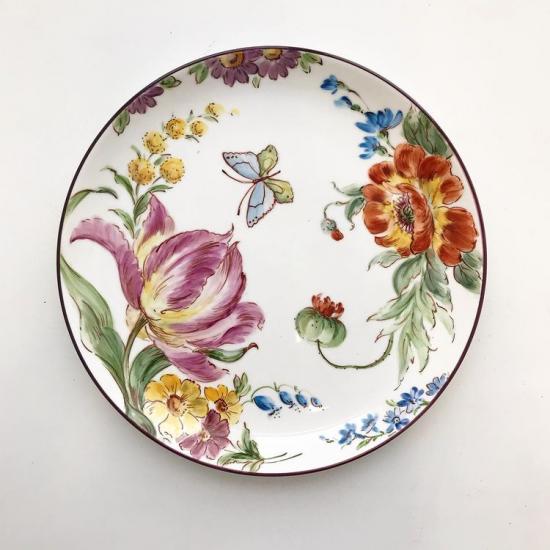роспись тарелок цветы